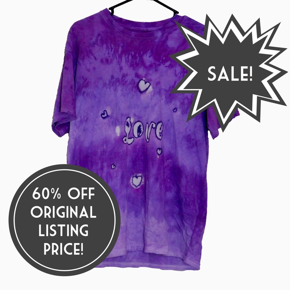 CUSTOM Tie Dye “Love” Tee - Picture 1 of 6